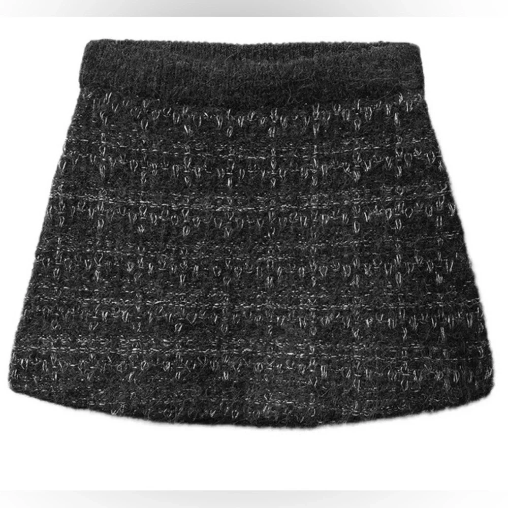 Zara Toddler Girl 2/3 yrs Chic Black Tweed Jacket and Skirt Set